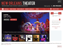 Tablet Screenshot of new-orleans-theater.com